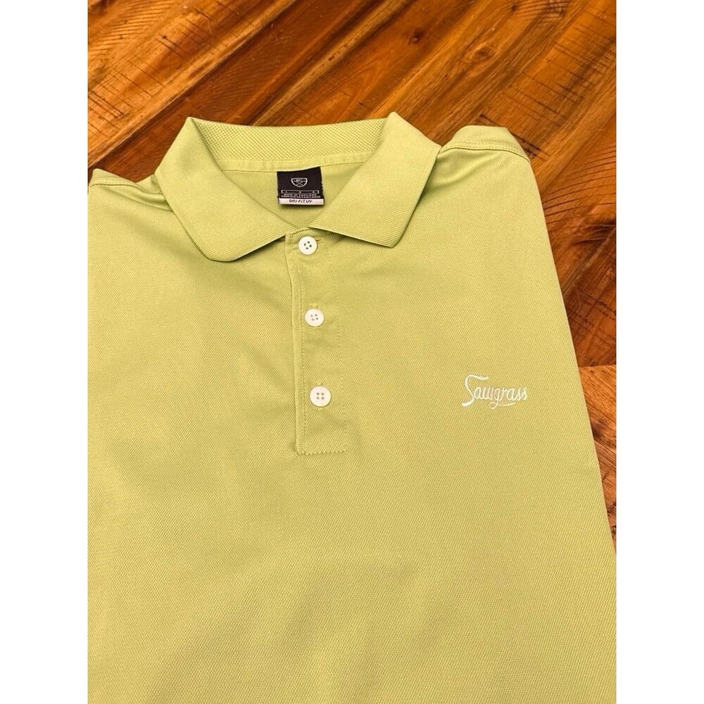 Nike Golf Sawgrass Country Club Polo Men’s L Green PGA Tour Players Championship